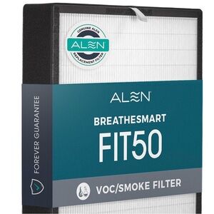 Alen Air Filter FF50-VOC/Smoke Replacement HEPA Filter for BreatheSmart FIT50